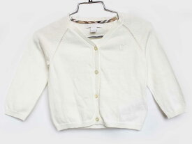 [バーバリー/BURBERRY]86cm カーディガン 白【中古】子供服 キッズ kids ベビー服 baby 女の子 春秋 tops 623042