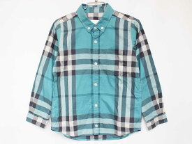 [バーバリー/BURBERRY]116cm 長袖シャツ ブルー系【中古】子供服 キッズ kids 男の子 春秋 tops 623042