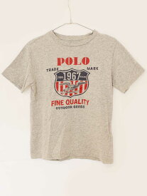 [ラルフローレン/Ralph Lauren]140cm 半袖Tシャツ/半袖カットソー グレー【中古】子供服 キッズ kids ジュニア 男の子 夏 tops 105042