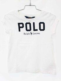 【夏物 新入荷!】[ラルフローレン/Ralph Lauren]100cm 半袖Tシャツ/半袖カットソー 白【中古】子供服 キッズ kids 女の子 夏 tops 135042