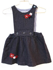[ファミリア/familiar]80cm 2wayジャンパースカート/スカート 紺【中古】子供服 キッズ kids ベビー服 baby 女の子 春夏秋冬 onepi 501142
