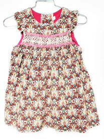 センスオブワンダー ジャンパースカート 90cm キッズ 女児 白×ピンク系【中古】★