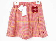 ケーピー ラップキュロットスカート 130cm キッズ 女児 ピンク×オレンジ【新品 未使用品】【新入荷!】★