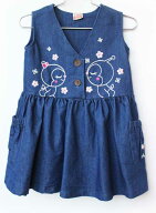 アンパンマンキッズコレクション ジャンパースカート 100cm キッズ 女児 インディゴブルー【中古】【新入…