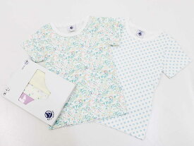 新品 未使用品[プチバトー/PETIT BATEAU]86cm 半袖カットソー/半袖Tシャツ＆ショーツ/インナー5点set 白＆黄色＆紫 小物【ネット限定】子供 キッズ kids ベビー baby 女の子 春夏秋冬 525032 tops