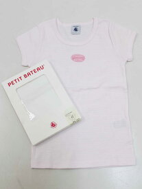 新品 未使用品[プチバトー/PETIT BATEAU]114cm 半袖カットソー/半袖Tシャツ＆ショーツ/アンダーウェア3点set 白＆白×ピンク 小物【ネット限定】子供 キッズ kids 女の子 春夏秋冬 525032 tops