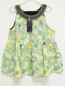 新品 未使用品[アナスイミニ/ANNA SUI mini]135cm ノースリーブブラウス グリーン×紫系 子供服 キッズ kids 女の子 夏 916032 tops