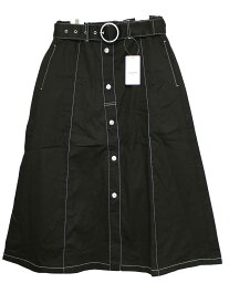 【値下げ!】新品 未使用品[ブルークロス/BLUE CROSS]170cm 半端丈スカート 黒 '20年製 子供服 キッズ kids ジュニア 女の子 春夏秋冬 010132 bottoms