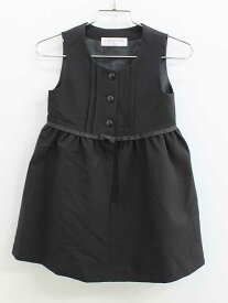 ショパン ジャンパースカート 90cm キッズ 女児 黒 卒業 【中古】【新入荷!】《
