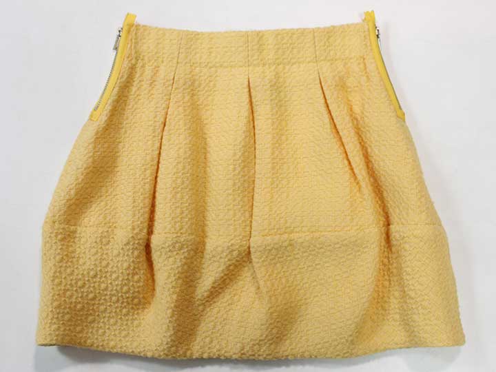 華麗 kids MiMiSol☆106cm 子供服 bottoms ☆ミミソル 801122 スカート 女の子 秋冬 キッズ 黄色 スカート