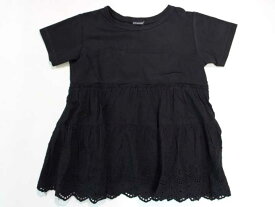 ☆ポンポネット/pom ponette☆150cm 半袖カットソー/半袖Tシャツ 黒 【中古】子供服 キッズ kids ジュニア 女の子 夏 124032 tops