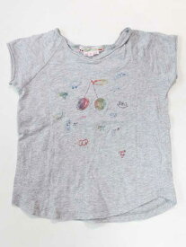 ☆ボンポワン/BONPOINT☆95cm 半袖Tシャツ/半袖カットソー グレー 【中古】子供服 キッズ kids 女の子 夏 205032 tops