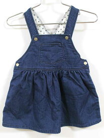 プチバトー ジャンパースカート 81cm キッズ 女児 インディゴ【中古】【新入荷!】‡