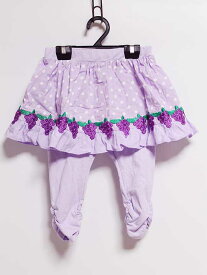 ‡アナスイミニ/ANNA SUI mini‡80cm スカッツ/スカパン 紫系【中古】子供服 キッズ kids ベビー服 baby 女の子 春 713032 bottoms