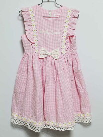 新品 未使用品‡シャーリーテンプル/Shirley Temple‡120cm ノースリーブワンピース ピンク×白 子供服 キッズ kids 女の子 夏 915032 onepi