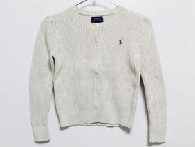 ‡ラルフローレン/Ralph Lauren‡125cm カーディガン グレー系【中古】子供服 キッズ kids 女の子 春秋 tops 312042