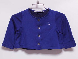 ‡ファミリア/familiar‡80cm カーディガン 紺【中古】子供服 キッズ kids ベビー服 baby 女の子 春 tops 803042