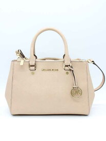 【値下げ】◇MICHAEL KORS/マイケルコース◇スモールサッチェル/2wayバッグ/ハンドバッグ/ショルダーバッグ/BAG/鞄 ベージュ レディース【中古】春夏秋冬 704032