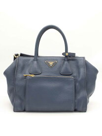 【楽天スーパーSALE】◇PRADA/プラダ◇VIT.DAINO/2wayバッグ/ショルダーバッグ/ハンドバッグ/BAG/鞄 ネイビー/紺 レディース【中古】春夏秋冬 411132