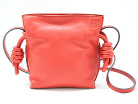 【値下げ】◇LOEWE/ロエベ◇フラメンコクラッチミニ/261842/ショルダーバッグ/レザー/BAG/鞄 レッド/赤 レディース【中古】春夏秋冬 106042
