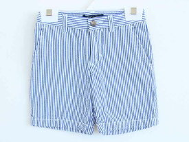 【春夏物 新入荷!】†ラルフローレン/Ralph Lauren†110cm(4) ショートパンツ/ハーフパンツ/半ズボン/短パン 白×青【中古】子供服 キッズ kids 男の子 春夏 bottoms 214042