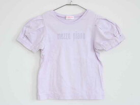 【夏物 新入荷!】†メゾピアノ/mezzo piano†110cm 半袖Tシャツ/半袖カットソー 紫【中古】子供服 キッズ kids 女の子 夏 tops 914042