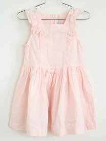 【夏物 新入荷!】†プチバトー/PETIT BATEAU†104cm(4ans) 半袖ワンピース/ワンピース ピンク【中古】子供服 キッズ kids 女の子 夏 onepi 624042