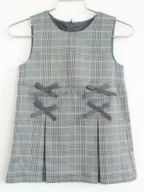 ベベ ジャンパースカート 80cm キッズ 女児 黒×白【新品 未使用品】†