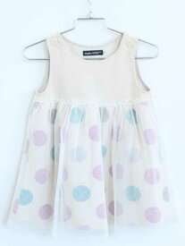 ベベ ジャンパースカート 90cm キッズ 女児 アイボリー【中古】【新入荷!】†