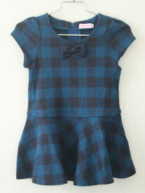 ミキハウス 半袖ワンピース 90cm キッズ 女児 紺×黒【中古】【新入荷!】†