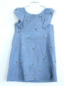 †ケイトスペード ニューヨーク/kate spade NEW YORK† 140cm 半袖ワンピース 青【中古】子供服 キッズ kids 女の子 夏 326032 onepi