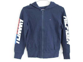 【値下げ!】†トミーヒルフィガー/TOMMY HILFIGER†128cm パーカー 紺【中古】子供服 キッズ kids 男の子 女の子 春秋冬 600132 tops