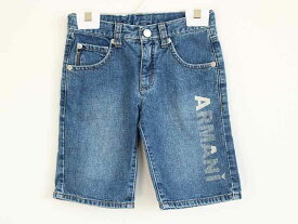 †アルマーニ ジュニア/Armani Junior †106cm(4A) ハーフパンツ/半ズボン/ジーンズ/デニムパンツ インディゴ【中古】子供服 キッズ kids 男の子 女の子 春夏秋 bottoms 402042