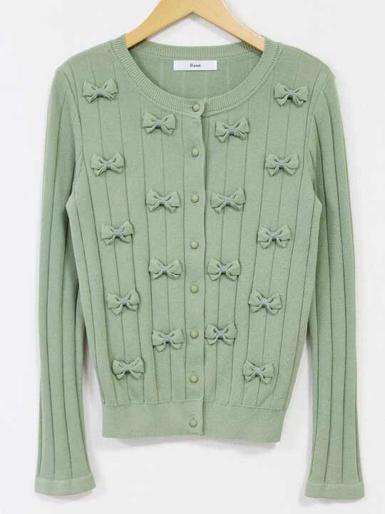 楽天市場】【値下げ】ルネ リボン装飾ニットカーディガン 36  