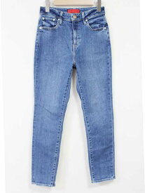 【値下げ】レッドカード ストレッチハイライズテーパードパンツ レディース 22 インディゴ【中古】 ☆