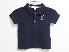 バーバリー ポロシャツ 80m キッズ 女児 男児 紺 【中古】【新入荷!】△