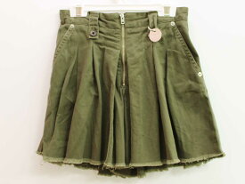 ♪ディーゼルキッズ/DIESEL kids♪140cm キュロットスカート/キュロットパンツ/ショートパンツ カーキグリーン【中古】子供服 キッズ kids ジュニア 女の子 春夏秋 bottoms 605042