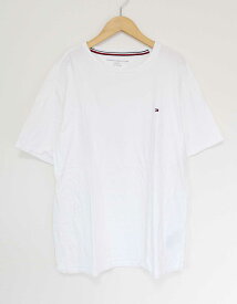 ●TOMMY HILFIGER/トミーヒルフィガー●半袖Tシャツ/カットソー/プルオーバー ホワイト/白 メンズ XL 【中古】春夏秋冬 034042