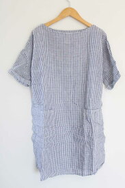 オーシバル リネンギンガムチェックプルオーバー1 レディース ホワイト×ブルー/白×青【中古】 ●