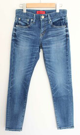 【値下げ】レッドカード アニバーサリーストレッチテーパードデニム レディース 23 インディゴブルー/青【中古】●