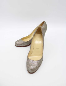 【楽天スーパーSALE】■Christian Louboutin/クリスチャンルブタン■グリッターミニパンプス/シューズ/靴 レディース 36 【中古】春夏秋冬 111042