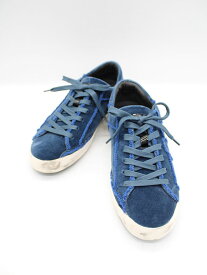 フィリップモデル ダメージ加工ベロアスニーカー ブネイビー系 レディース 【中古】【新入荷】△