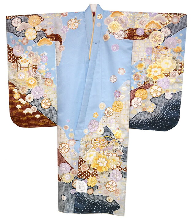 楽天市場】七五三 753 着物 7歳 女の子 四つ身着物 単品 絵羽柄 貝桶に 
