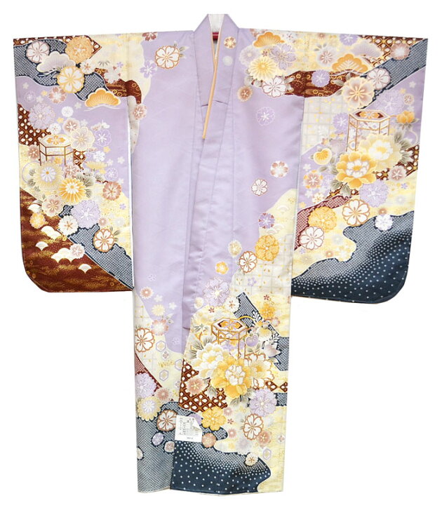 楽天市場】七五三 753 着物 7歳 女の子 四つ身着物 単品 絵羽柄 貝桶に 