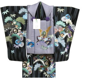 七五三 着物 3歳 男の子 被布セット 陽気な天使 ブランド 兜柄 日本製 必要な物は全て揃ったフルセット 2023年新作 販売 購入