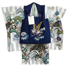 七五三 着物 3歳 男の子 被布セット 陽気な天使 ブランド 兜柄 日本製 必要な物は全て揃ったフルセット 2023年新作 販売 購入