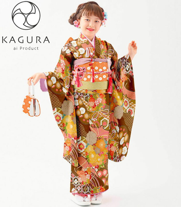 楽天市場】七五三着物 7歳 女の子 四つ身着物 単品 KAGURA カグラ  