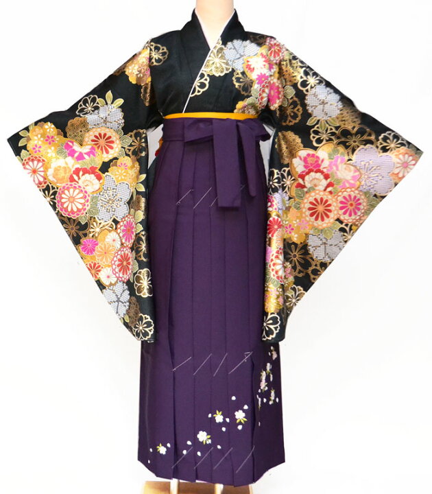 楽天市場】卒業式 袴 袴セット 女 二尺袖着物と袴のセット 絵羽柄 桜に 