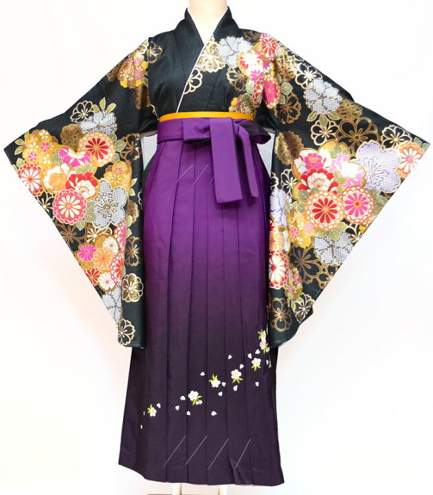 楽天市場】卒業式 袴 袴セット 女 二尺袖着物と袴のセット 絵羽柄 桜に 