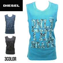 ■DIESELディーゼルメンズ■ユーズド加工後染めビーチウエアノースリーブタンクトップ【BMOWT-ADAMY】【サイズS〜XL】【3カラー】die-m-c-80-043